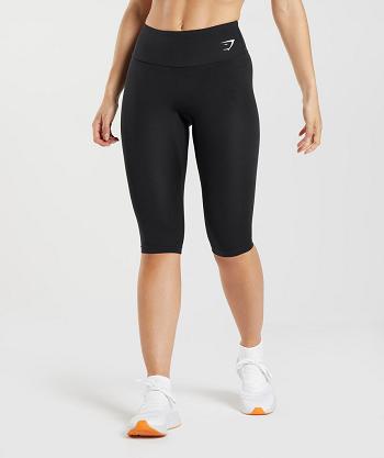 Dámské Legíny Gymshark Tréninková Cropped Černé | CZ 3971UZG